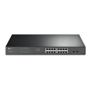 TP-Link TL-SG1218MPE Valdomas L2 Gigabit Ethernet (10/100/1000) Maitinimas per Eternetą (PoE) 1U Juoda