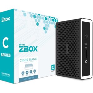 Zotac ZBOX CI669 NANO 1,8L dydžio kompiuteris Juoda, Balta i7-1355U Intel® SoC 1,7 GHz - Image 1