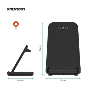 FIXED FIXPOS-GA-BK mobiliojo įrenginio kroviklis Išmanusis laikrodis, Išmanusis telefonas, Ausinės Juoda USB Belaidis įkrovimas Spartusis įkrovimas Vidaus - Image 3