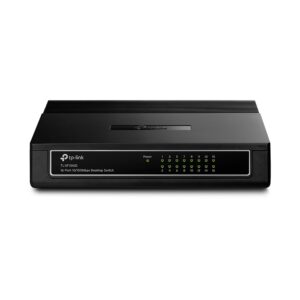 TP-Link TL-SF1016D tinklo komutatorius Fast Ethernet (10/100) Juoda