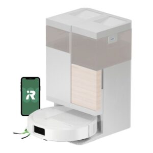 iRobot Roomba Combo 575 valymo robotas, baltas + AutoWash įkrovimo stotelė