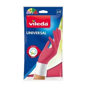 Plokščias šluostės Vileda Ultramax Box su virtuvės rinkiniu | Universal pirštinės – 1 pora + Actifibre Pro virtuvinė šluostė – 1 vnt.