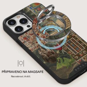 Burga magnetinis žiedas-laikiklis, sidabrinis - Oath - Image 2