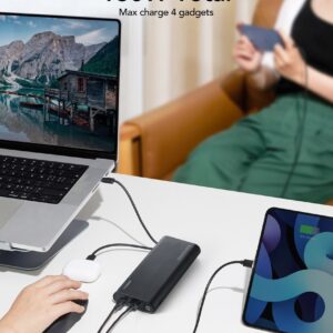 VEGER TC130 nešiojamasis įkroviklis Ličio-jonų (Li-Ion) 25000 mAh Juoda - Image 2