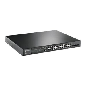 TP-Link JetStream TL-SG3428MP tinklo komutatorius Valdomas L2+ Gigabit Ethernet (10/100/1000) Maitinimas per Eternetą (PoE) 1U Juoda