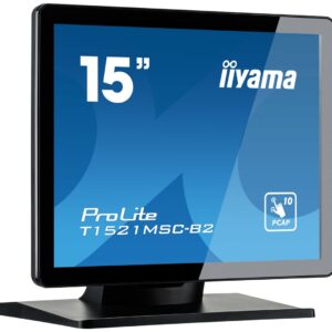 iiyama ProLite T1521MSC-B2 kompiuterio monitorius 38,1 cm (15") 1024 x 768 pikseliai XGA LED Lietimui jautrus ekranas Stalo paviršius Juoda - Image 3