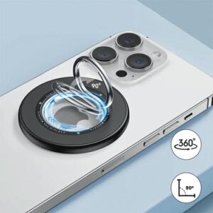 SODI dvipusis magnetinis žiedinis stovas BM-350 juodas MagSafe - Image 4
