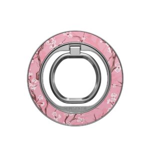 Burga magnetinis žiedas-laikiklis, sidabrinis - Sakura