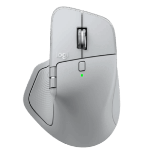 Logitech MX Master 4 Belaidė pelė RF Wireless + Bluetooth, 8000 DPI, Pale Grey