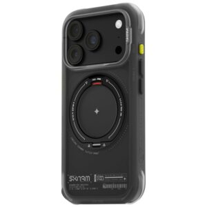 Dėklas Skinarma Atlas MagSafe + besisukantis stovas, skirtas iPhone 18 Pro / 17 Pro, juodas - Image 3