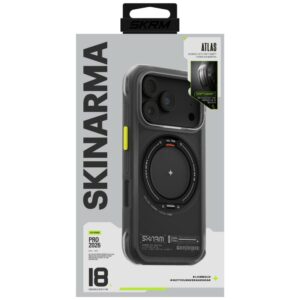 Dėklas Skinarma Atlas MagSafe + besisukantis stovas, skirtas iPhone 18 Pro / 17 Pro, juodas - Image 7