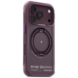 Dėklas Skinarma Atlas MagSafe + besisukantis stovas, skirtas iPhone 18 Pro / 17 Pro, bordo spalvos - Image 2