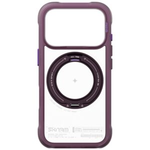 Dėklas Skinarma Atlas MagSafe + besisukantis stovas, skirtas iPhone 18 Pro / 17 Pro, bordo spalvos - Image 6