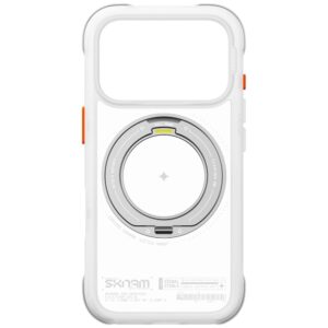 Dėklas Skinarma Atlas MagSafe + besisukantis stovas, skirtas iPhone 18 Pro / 17 Pro, baltas - Image 6