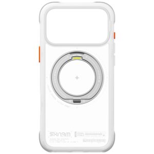 Dėklas Skinarma Atlas MagSafe + besisukantis stovas, skirtas iPhone 18 Pro Max / 17 Pro Max, baltas - Image 6