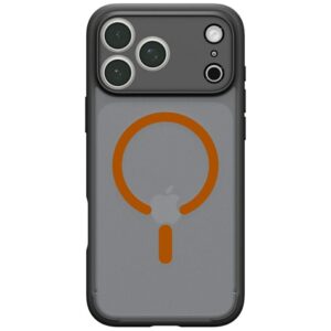Spigen Ultra Hybrid Mag MagSafe dėklas, skirtas iPhone 18 Pro Max / 17 Pro Max, juodas-oranžinis - Image 2