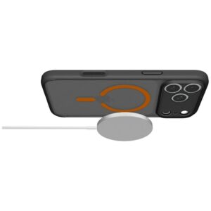 Spigen Ultra Hybrid Mag MagSafe dėklas, skirtas iPhone 18 Pro Max / 17 Pro Max, juodas-oranžinis - Image 8