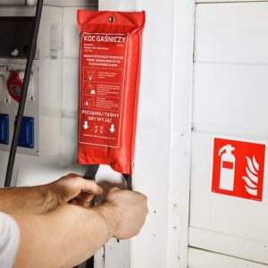 NEO TOOLS stiklo pluošto gesinimo antklodė 1,2 × 1,8 m 97-674 - Image 3
