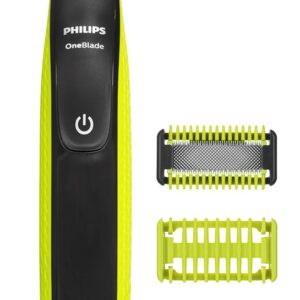 Philips Norelco OneBlade QP2824/20 skustuvas vyrams Apkarpymo mašinėlė Pilka, Gelsvai žalsva spalva - Image 2