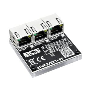 BCS BCS-XPOE3/EXT-PP tinklo stiprintuvas Tinklo kartotuvas Juoda 10, 100 Mbit/ai
