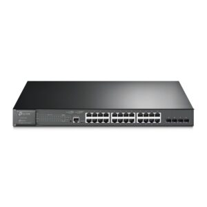 TP-Link JetStream TL-SG3428MP tinklo komutatorius Valdomas L2+ Gigabit Ethernet (10/100/1000) Maitinimas per Eternetą (PoE) 1U Juoda - Image 2