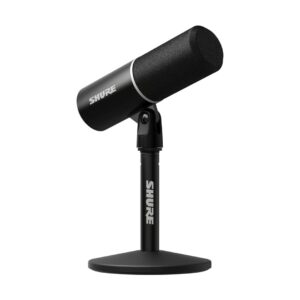 Shure MV6 gen2 - USB-C jungties kardioidinis dinaminis mikrofonas, skirtas žaidėjams ir transliuotojams, juodos spalvos