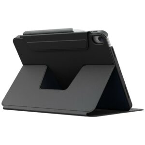 Dėklas UNIQ Rovus Snapmount Magnetic 360 besisukantis nuimamas, skirtas iPad Air 13" M2/M3 (2024/2025), juodas