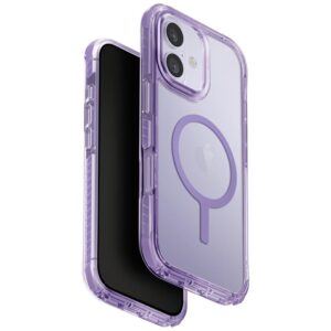 UNIQ Combat dėklas, skirtas iPhone 17 Magclick įkrovimui, alyvinės spalvos