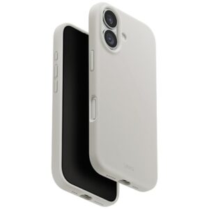 UNIQ Lino dėklas, skirtas iPhone 17 Magclick įkrovimui, šviesiai pilkas