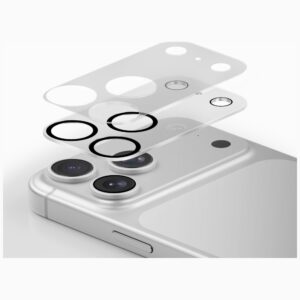 Fotoaparato objektyvo apsauga UNIQ Optix Clearshield Frameguard, skirta iPhone 18 Pro, visiškai skaidri, su aplikatoriumi - Image 3