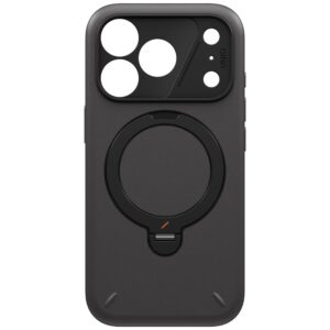 Dėklas UNIQ Elix, skirtas iPhone 18 Pro / 17 Pro, su 360° besisukančiu stovu, pilkas - Image 3