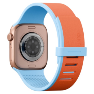 UNIQ Revix IV dvipusis magnetinis dirželis Apple Watch 40/41/42 mm oranžinis-mėlynas - Image 2