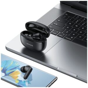 USAMS E05 TWS belaidės ausinės Bluetooth 6.0 juodos - Image 3