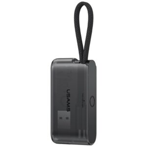 USAMS SJ822 U114 60W greitojo įkrovimo daugiafunkcė kabelių saugojimo dėžutė, juoda