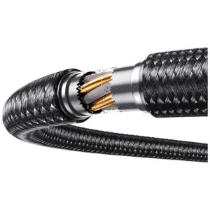 USAMS Al-Alloy SJ817 U110 RGB greitojo įkrovimo 100W USB-A į USB-C laidas 1.2 m juodas - Image 8