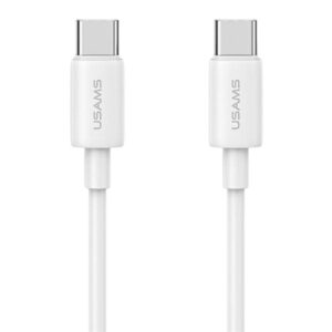 USAMS CC339 T76 45W GaN USB-C sieninis įkroviklis + SJ711 USB-C į USB-C laidas (1m, baltas) - Image 4