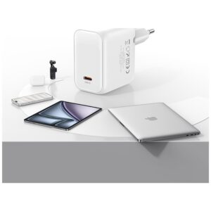 USAMS CC339 T76 45W GaN greitasis įkroviklis USB-C sieninis įkroviklis baltas - Image 7