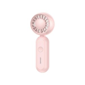USAMS sulankstomas ZB365 1200mAh rankinis ventiliatorius, rožinis
