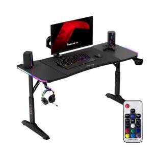 Huzaro Hero 3.6 RGB juodas žaidimų stalas - Image 2