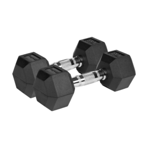 REBEL ACTIVE Guma dengti ketaus hanteliai 2 x 7 kg