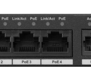 BCS BCS-L-SP04G02G(2) Ne-valdomas Gigabit Ethernet (10/100/1000) Maitinimas per Eternetą (PoE) Desktopas Juoda