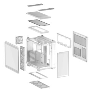 ASUS TUF GAMING GT502 Horizon TG ARGB White „Midi Tower“ Balta - Image 3