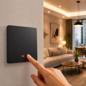 Qoltec 52722 Išmanusis 1 grupės šviesos jungiklis | WiFi | Laikmatis | Tuya | Išmanusis gyvenimas | Juodas - Image 3