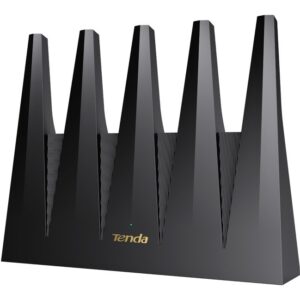 Tenda BE12 Pro belaidis maršrutizatorius 2.5 Gigabit Ethernet Dviguba juosta (2,4 GHz / 5 GHz) Juoda