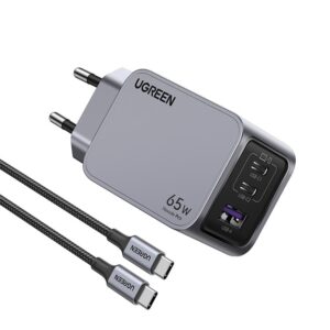 Ugreen 25871 mobiliojo įrenginio kroviklis Universalus Pilka AC Spartusis įkrovimas Vidaus