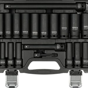YATO SMŪGINIŲ GALVUČIŲ RINKINYS 19 vnt. 1/2" ILGOS 8-24 mm
