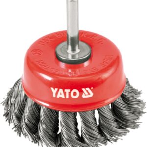 YATO KUPOLINIS VIELINIS ŠEPETYS SU KOTELIU 75mm SUSUKTAS