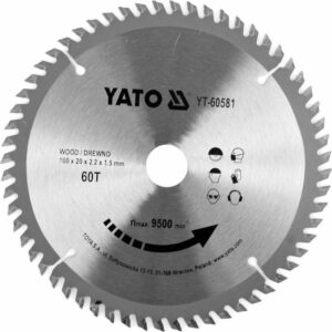 YATO DISKINIS PJŪKLAS SU KARBIDO DANTIMIS 160*60*20      60581