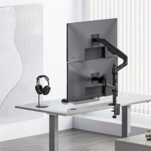 „Ergo Office“ laikiklis / pakaba dviem monitoriams, dujinė spyruoklė, 17–32 coliai, 1–10 kg, matinė juoda, ER-692 B - Image 2