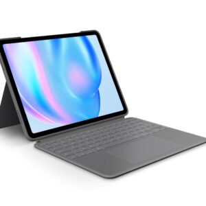 Logitech Combo Touch QWERTY JAV tarptautinė versija Smart Connector Pilka